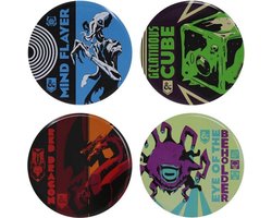 DUNGEONS & DRAGONS - Set of 4 Metal Monsters Coasters / onderzetters
