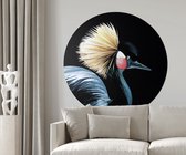 Muurcirkel Crown bird - Wallz | Forex | Ø100cm | Inclusief ophangsysteem