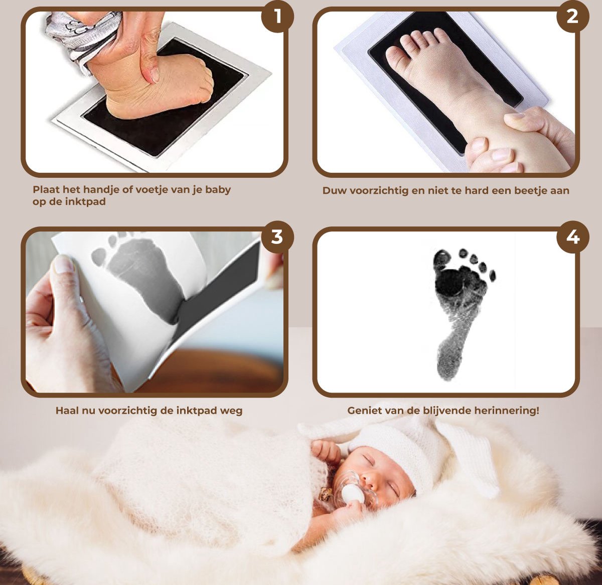 JGR Baby Art Set – 1 inkt set - Afbeelding 5