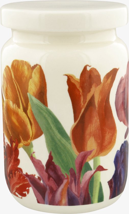 Emma Bridgewater Jam Jar Tulipes à grandes fleurs avec couvercle