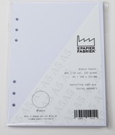 Aanvulling / Navulling A5 geschikt voor o.a. Filofax, Succes Losbladige Planners 50 Vel, 120g/m² Blanco Wit Papier