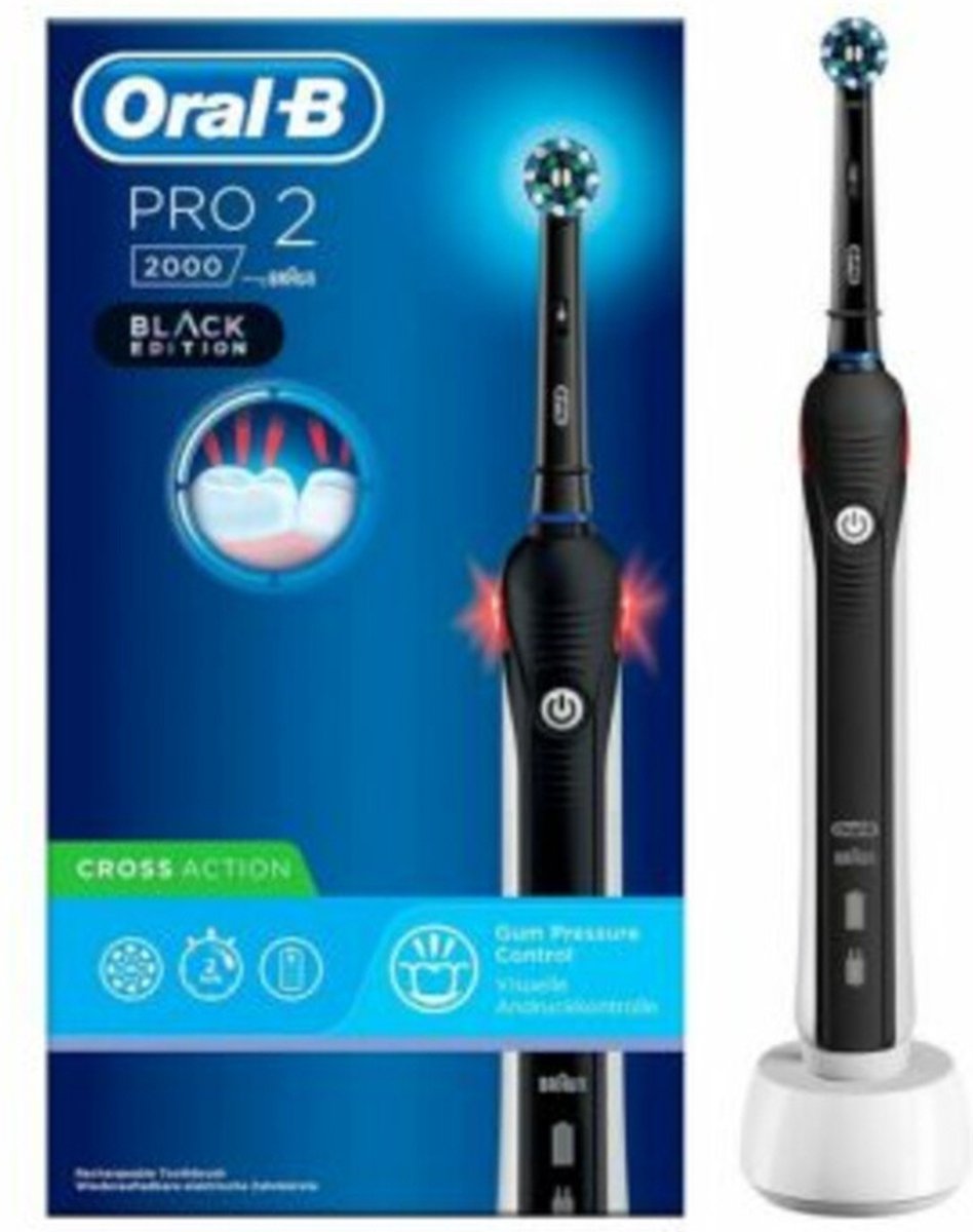 Oral-B Pro 2 2000 - Elektrische tandenborstel - Zwart, Wit - Oral B