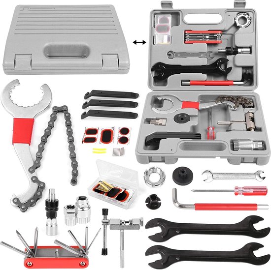 Kit d'outils de réparation de vélo professionnel - Ensemble de vélo Set  tout-en-un 