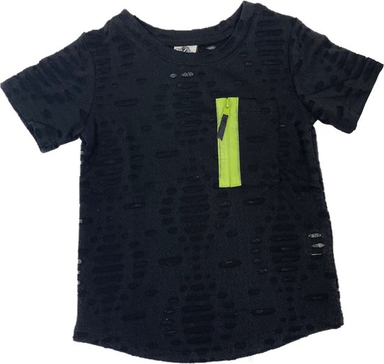 T-Shirt Fin Zwart Maat 128/134