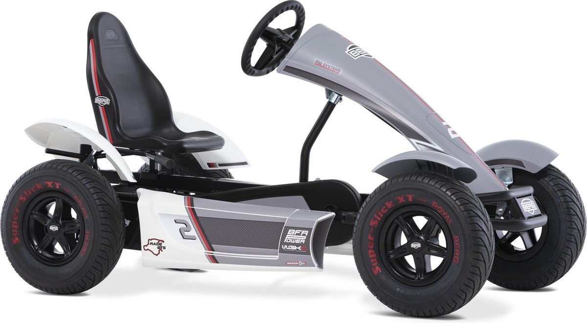 BERG Skelter met XL frame Race GTS -Full spec BFR-3 met drie versnellingen grijs vanaf 5 jaar