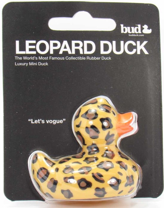 Luxury mini LEOPARD Duck van Bud Duck: Mooiste Design badeend ter Wereld van Bud Duck — afbeelding 3