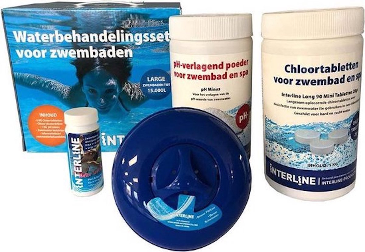 Interline Zwembad Chloor Starterspakket Large Organisch Chloortabletten pHMinus