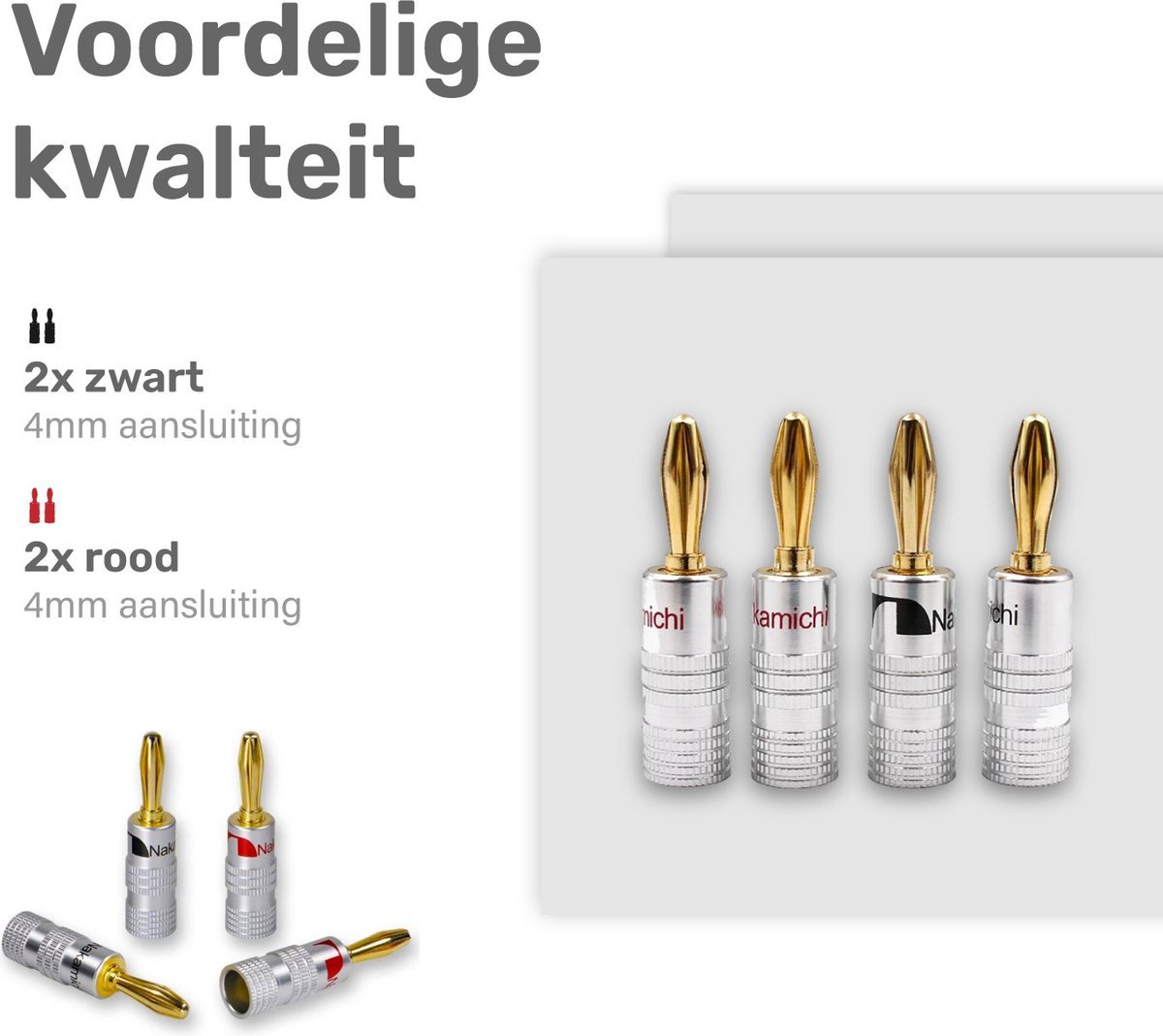 Banaanstekker kopen - Audiokabels & Televisiekabels