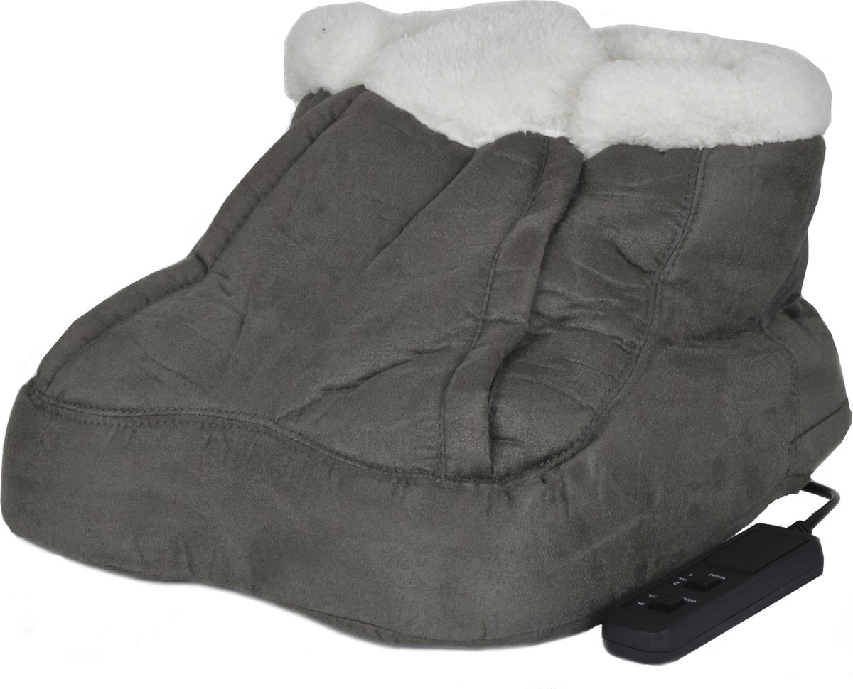 Tech-Med Elektrische Verwarmde Voet Warmer Schoen Voeten Massage Verwarming Zachte Fleece — cadeau in Verzorging - foto 5