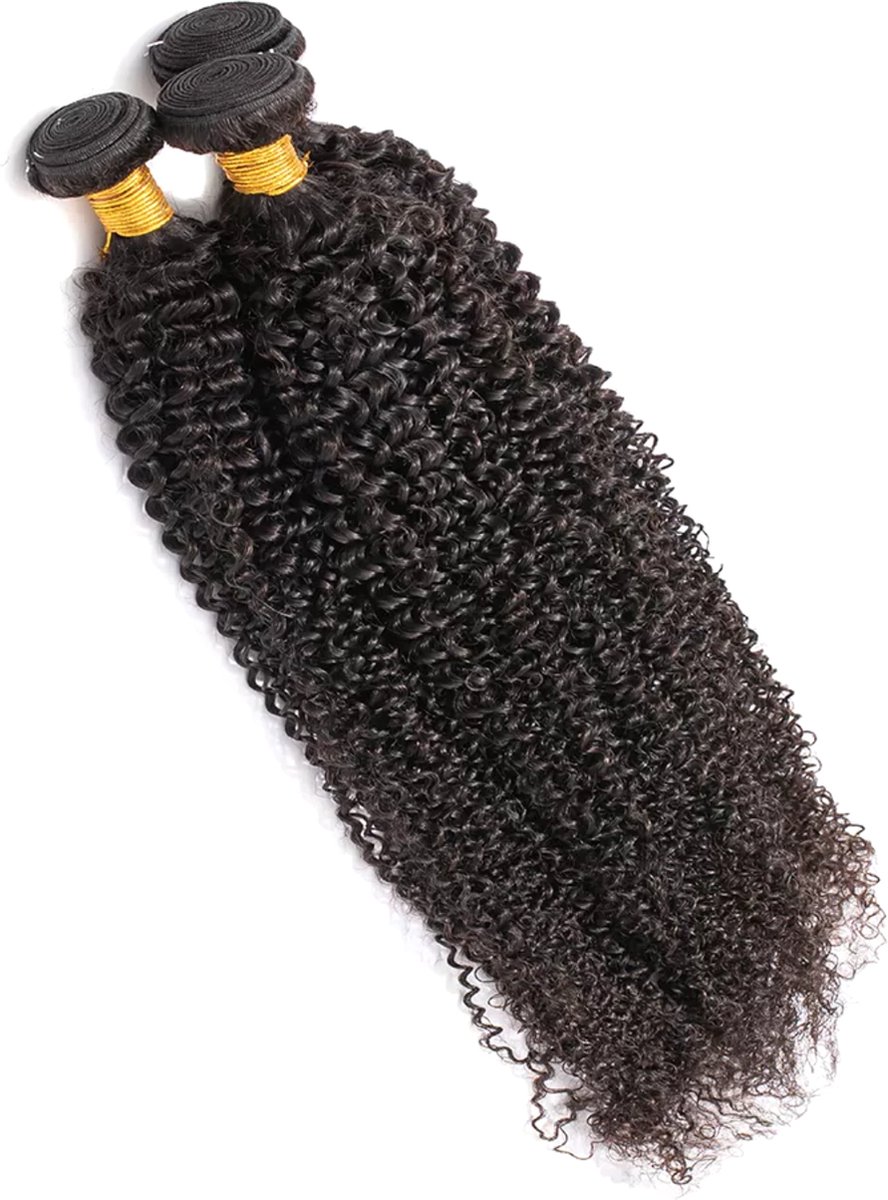 Braziliaanse remy weave - 20 inch - Afro kinky krullen hair extensions - 1 stuk bundel menselijke haren