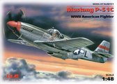 ICM Mustang P-51C WWII American Fighter + Ammo by Mig lijm