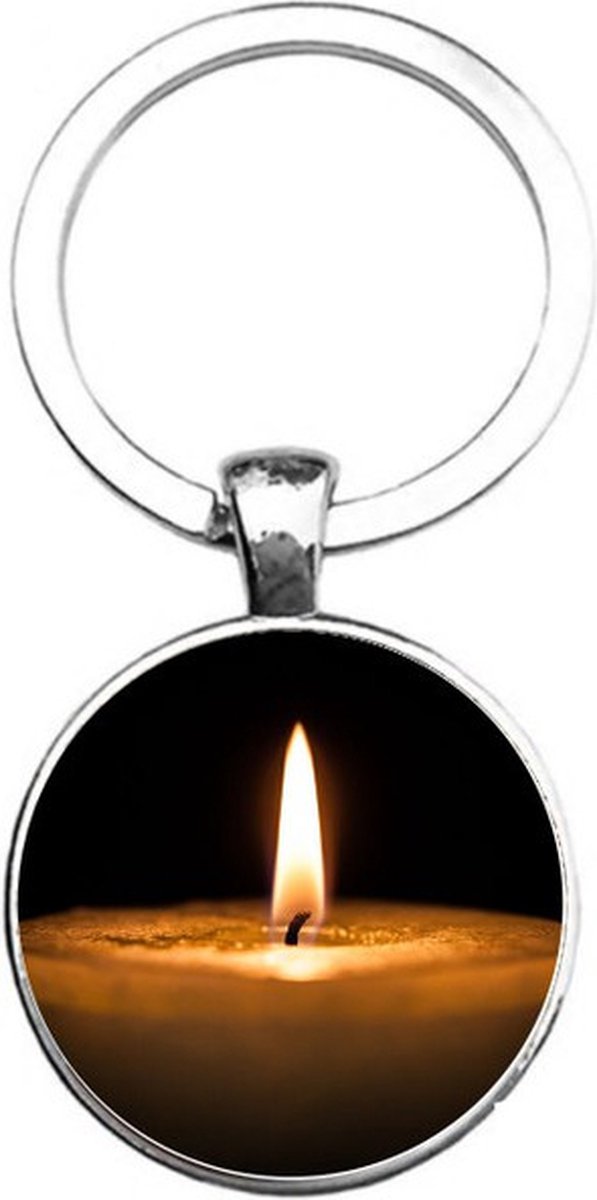 Sleutelhanger Glas - Kaars