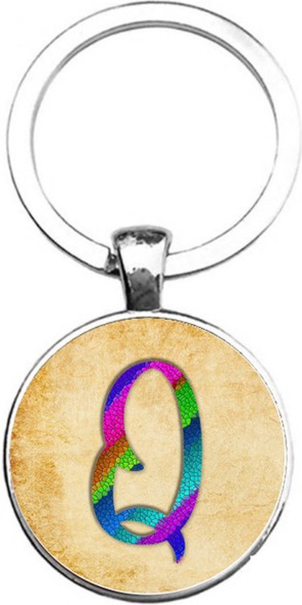 Sleutelhanger Glas - Q