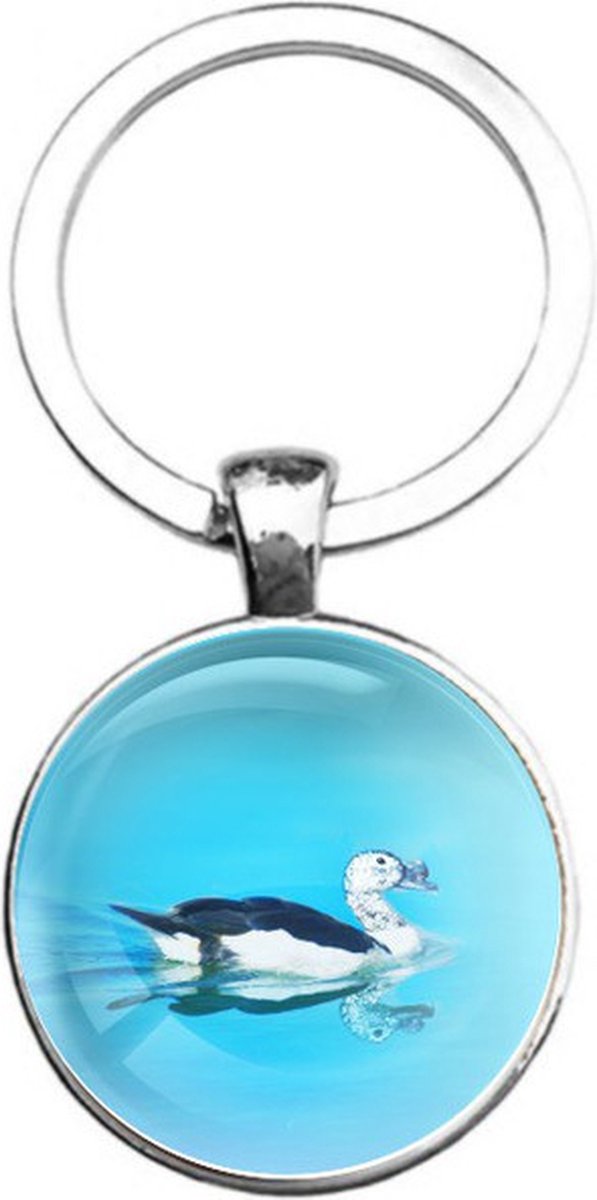 Sleutelhanger Glas - Eend
