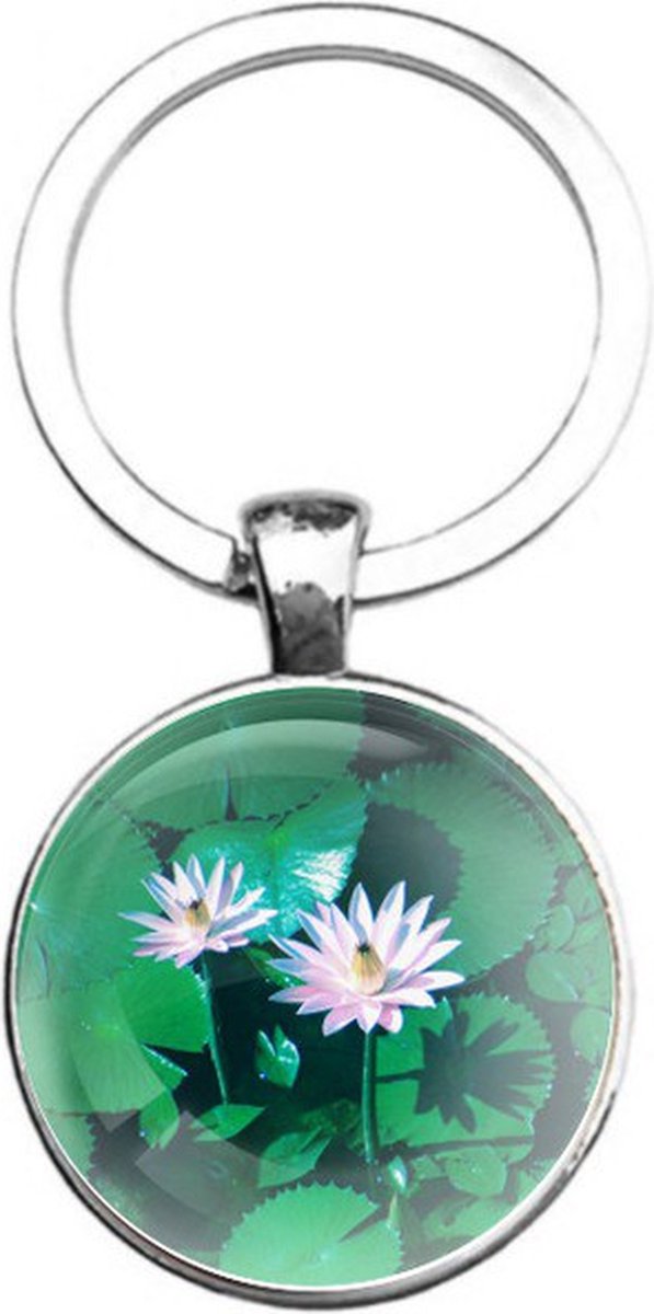 Sleutelhanger Glas - Lelie
