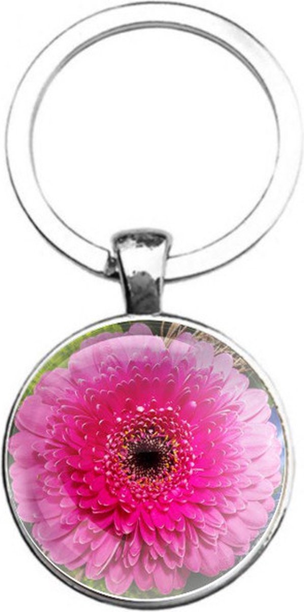 Sleutelhanger Glas - Bloem