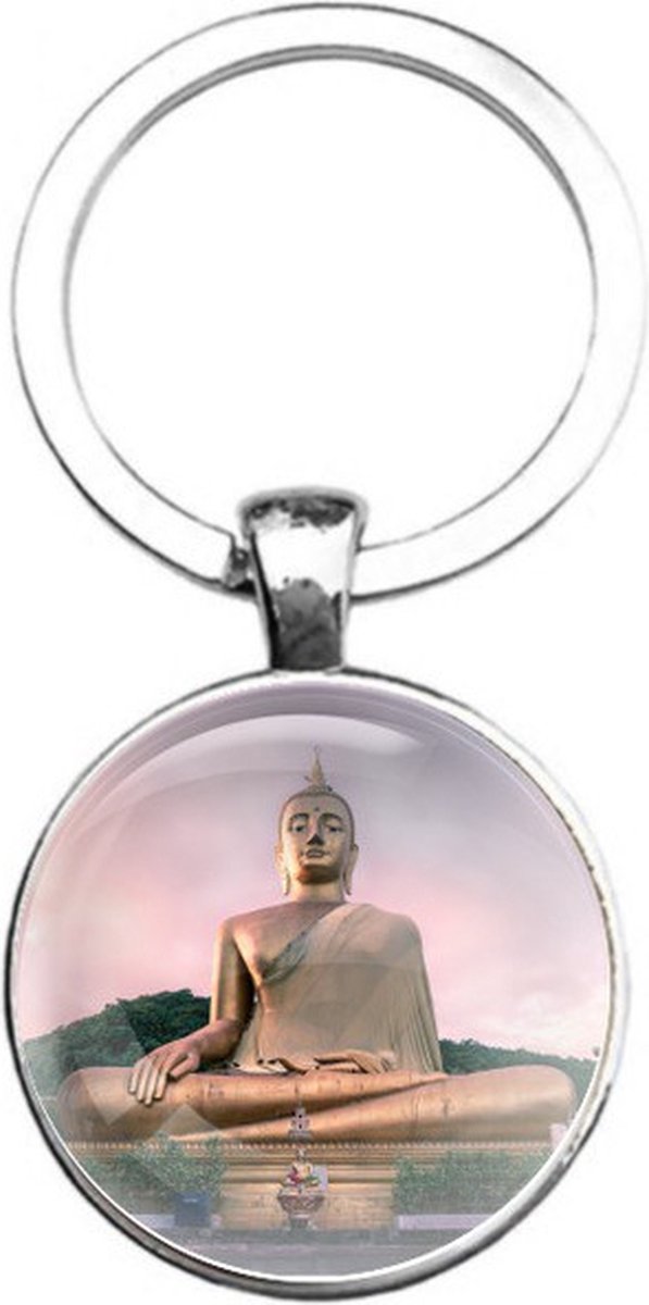 Sleutelhanger Glas - Buddha