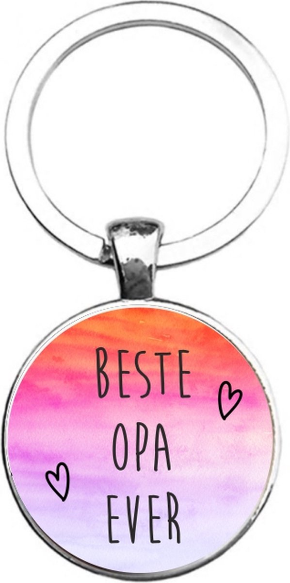 Sleutelhanger Glas - Beste Opa Ever
