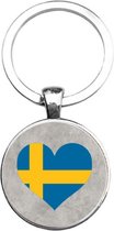 Porte-clés en Glas - Drapeau Suède
