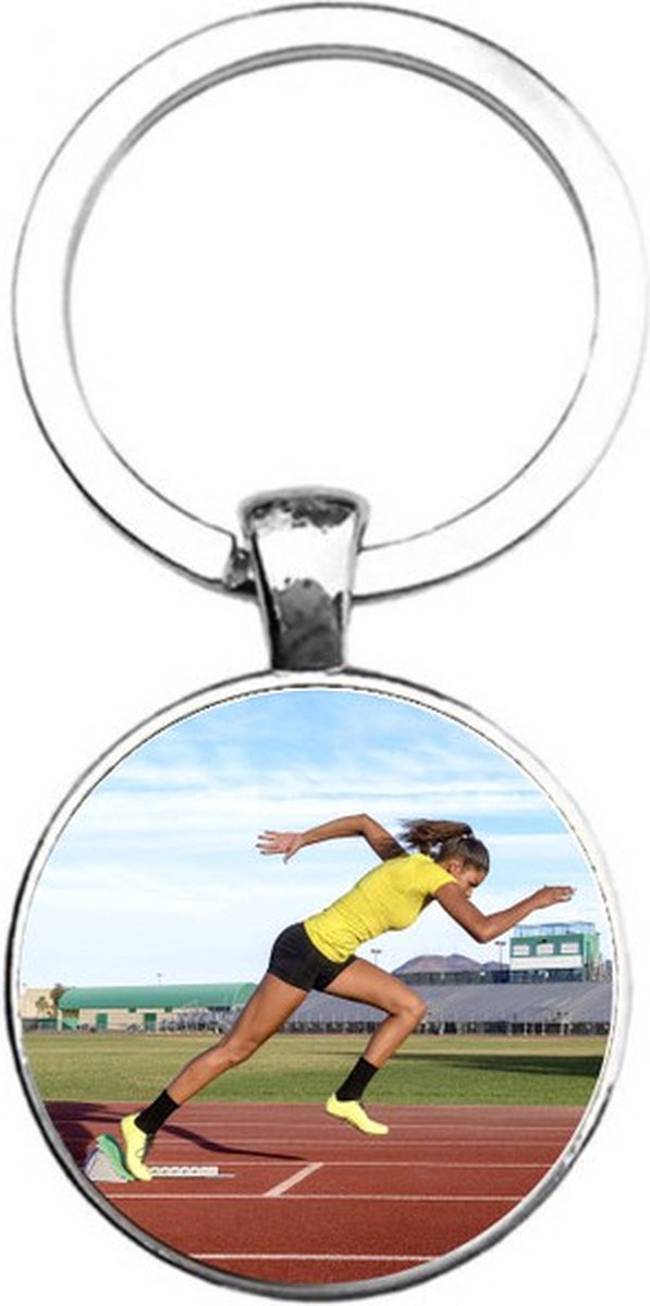 Sleutelhanger Glas - Hardlopen