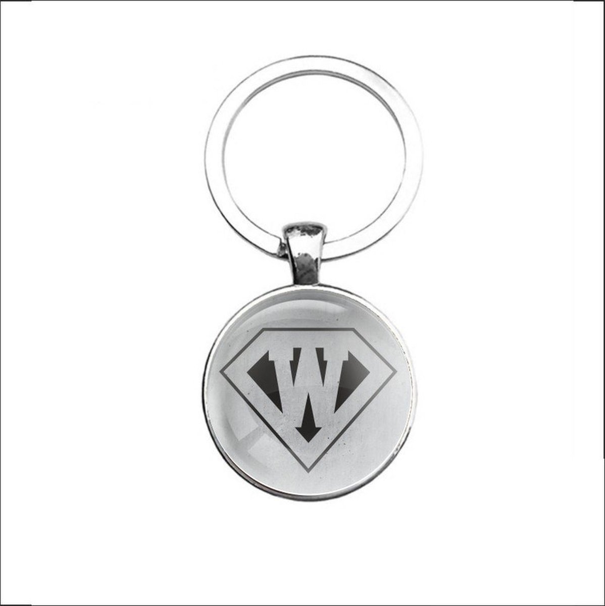 Sleutelhanger Glas - W