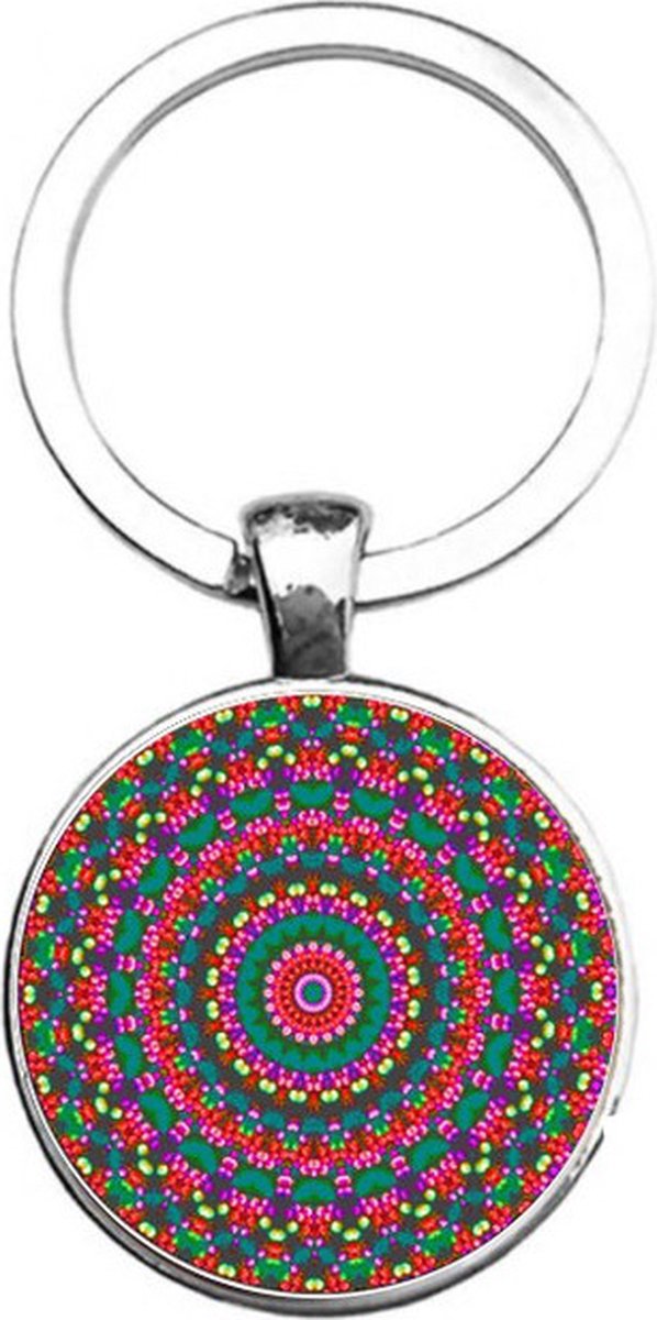 Sleutelhanger Glas - Mandala