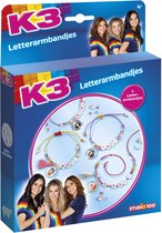 Totum K3 4 Letter armbandjes maken - DIY sieradenset - Studio 100 knutselen - cadeautje Sinterklaas