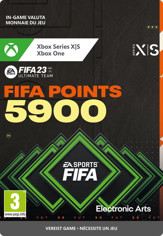 FIFA 23 - 5900 FIFA Points - Xbox Series X/S & Xbox One Download - Niet beschikbaar in België