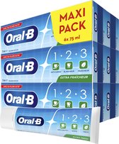 Oral-B 1.2.3 Mint Frisse - Tandpasta - 6 x75 ml
