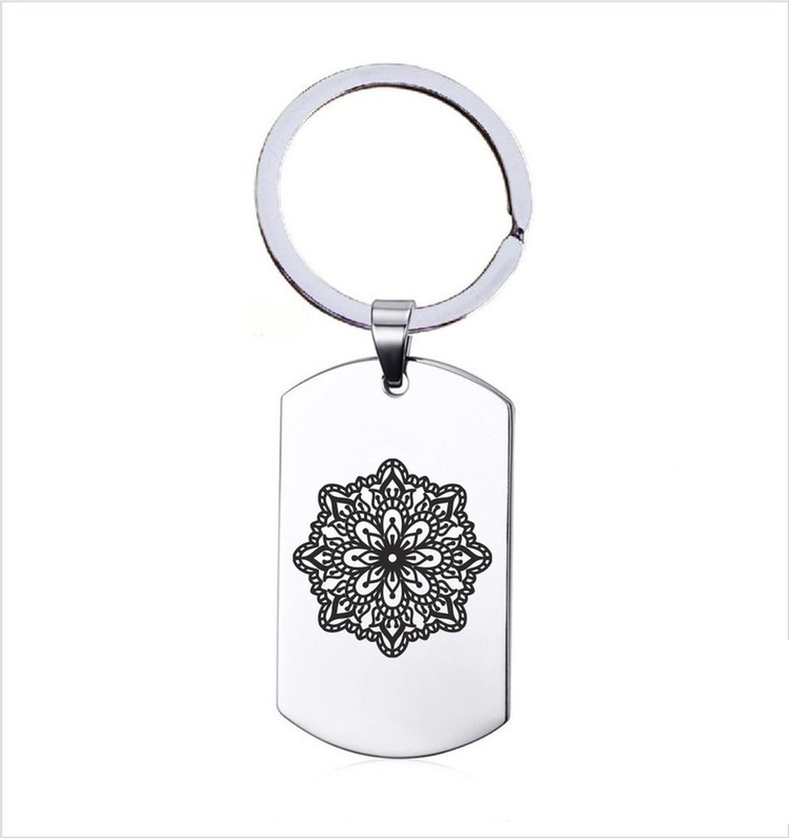 Sleutelhanger RVS - Mandala