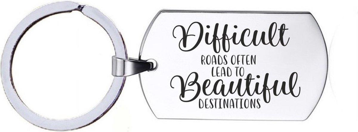 Sleutelhanger RVS - Beautiful Destinations