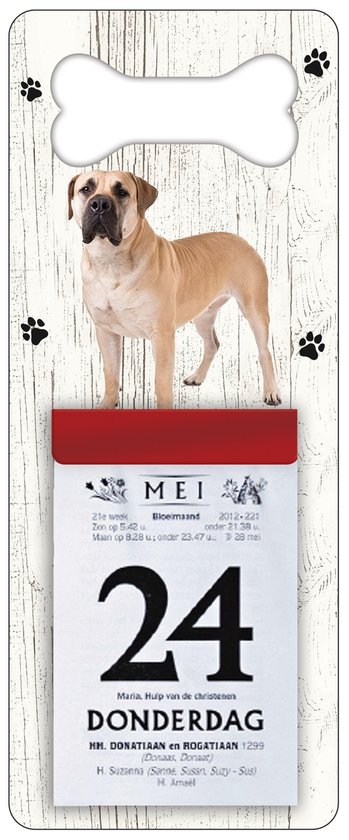 Scheurkalender 2026 Hond: Boerboel