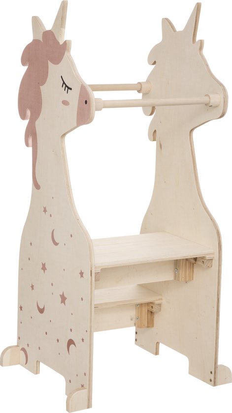Garronda Kitchen Helper Montessori babytoren met kantelbeveiliging GD-0056 (wit leertoren