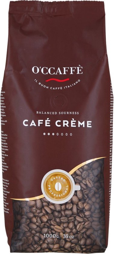O'ccaffè - Café Crème Italiaanse koffiebonen | 1 kg | Barista kwaliteit
