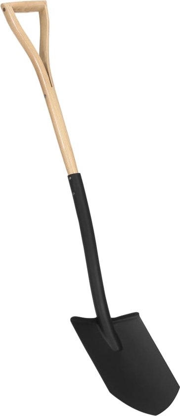 Fiskars Classic Aardappelhak - 124 Cm, Staal/Essenhout, Rood - Ideaal Voor Groenteoogst