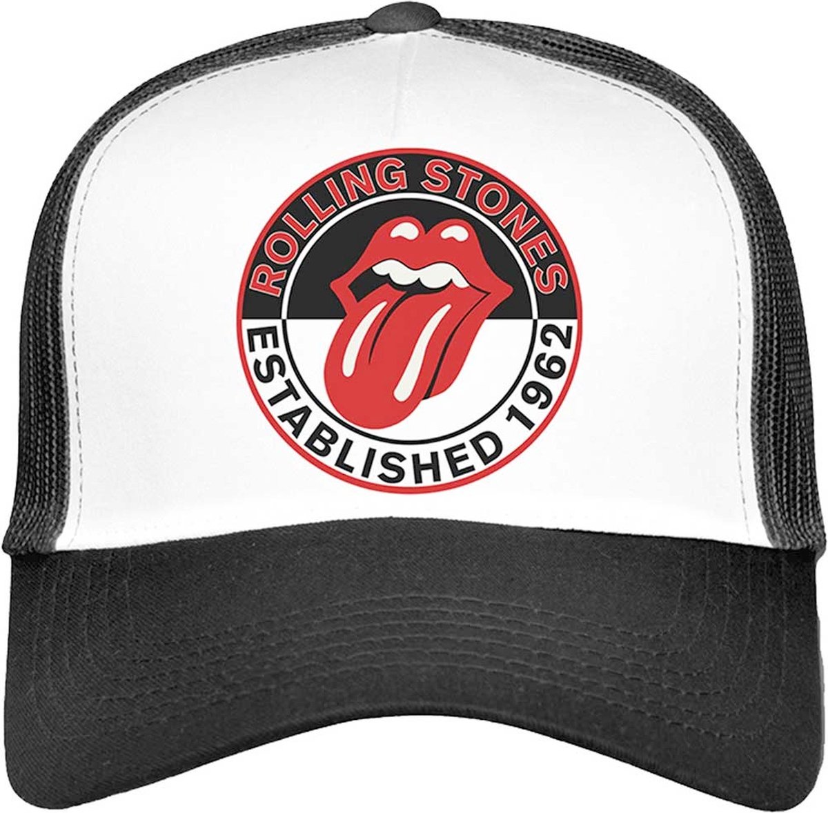 The Rolling Stones Trucker pet Est. 1962 Zwart/Wit