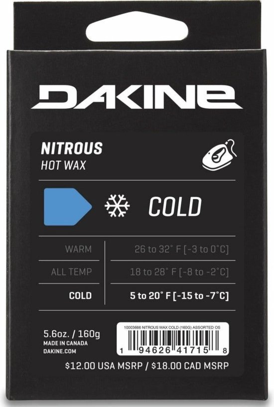 Dakine Nitrous Cold Snowboard & Ski Cire - Assortiment