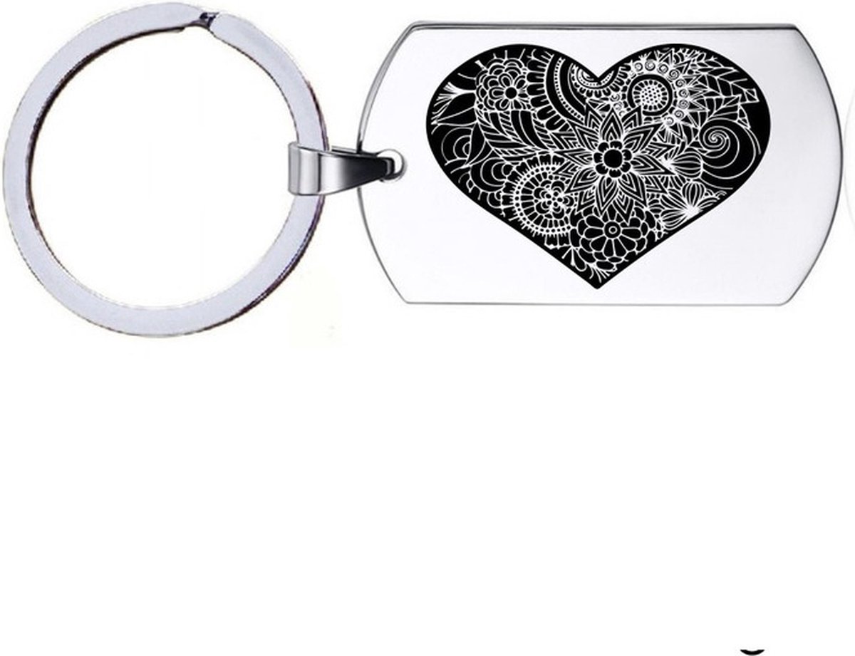 Sleutelhanger RVS - Hart