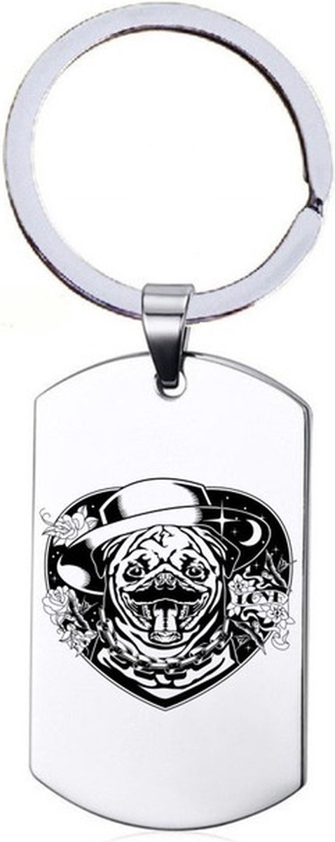 Sleutelhanger RVS - Hond