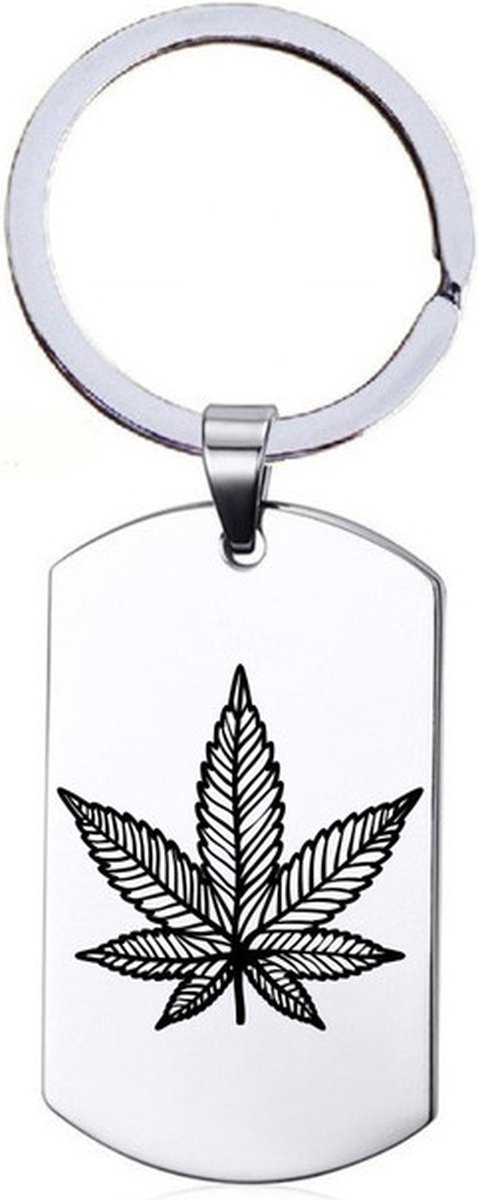 Sleutelhanger RVS - Weed