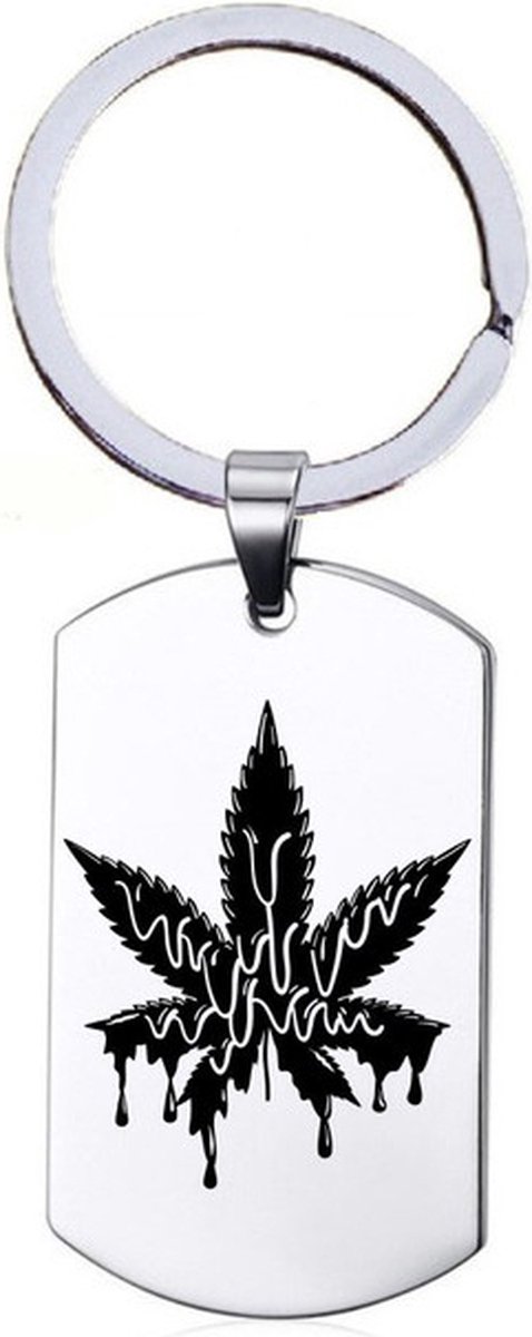 Sleutelhanger RVS - Weed