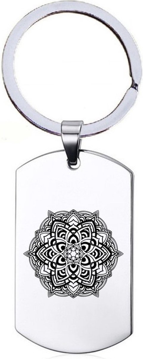 Sleutelhanger RVS - Mandala