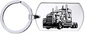 Sleutelhanger RVS - Truck
