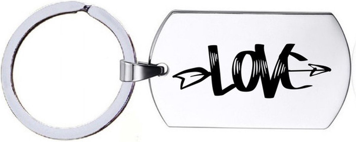 Sleutelhanger RVS - Love