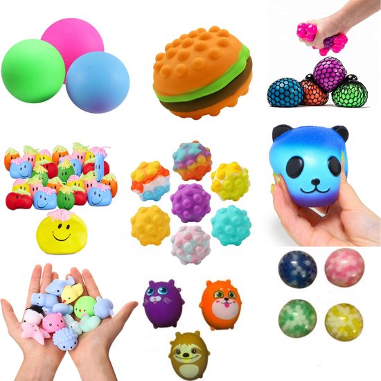 Happy Trendz® Squeeze ball Package 6 pièces - Orbeez - Anti Stress Ball -  Squishy 