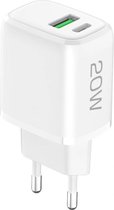 Fontastic 256837 Snellader USB naar USB-C - Power Delivery - 20W - Wit