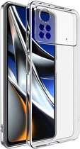 Transparant Dun TPU Hoesje Geschikt voor Xiaomi Poco X4 Pro | Back Cover | Lichtgewicht | Ultra Dun Hoesje | Flexibel | Zacht TPU | Doorzichtig