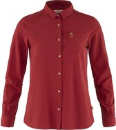 FJALLRAVEN - Ovik Lite Shirt LS - Vrouwen - Blouse - Pomegranate red - Maat S