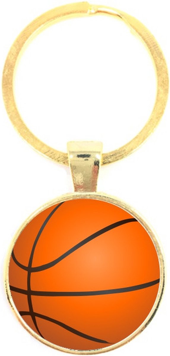 Sleutelhanger Glas - Basketbal