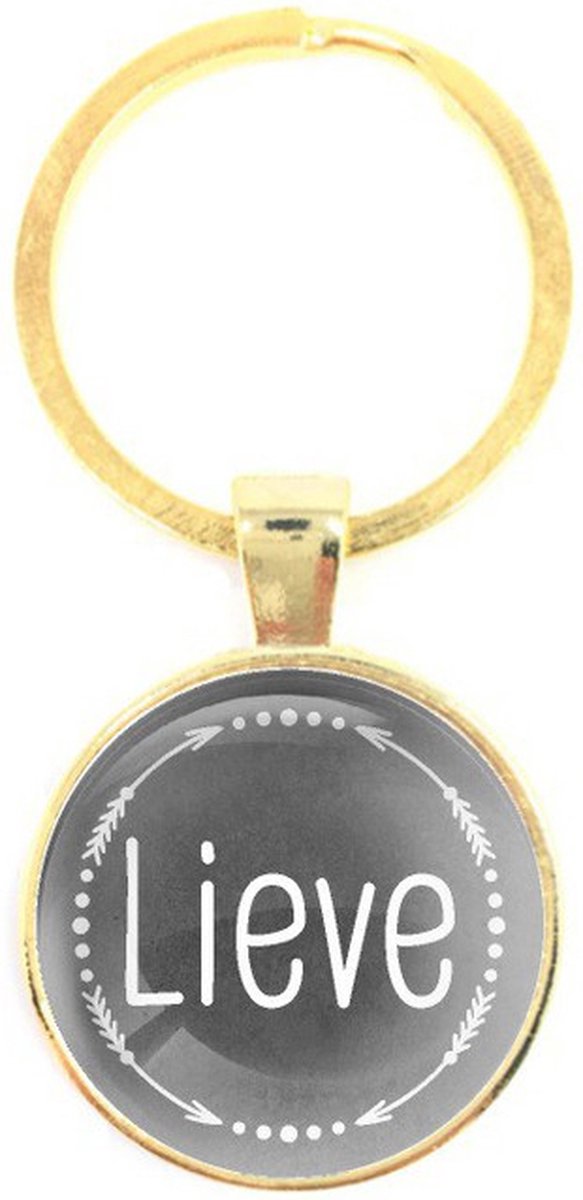 Sleutelhanger Glas - Lieve